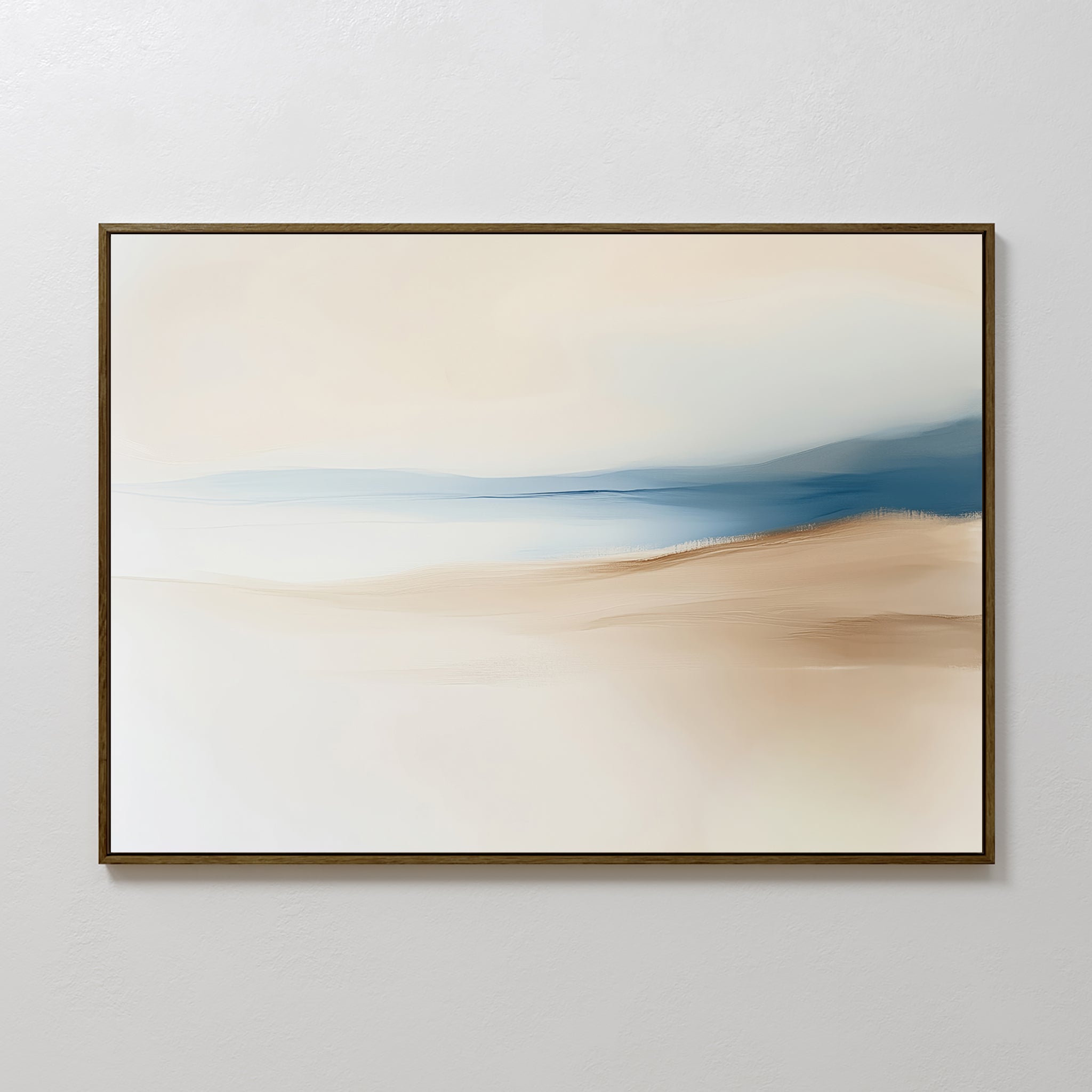 Whispers of the Dunes – beige and white landscape canvas wall art print by Aspire Prints