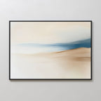 Whispers of the Dunes – beige and white landscape canvas wall art print by Aspire Prints