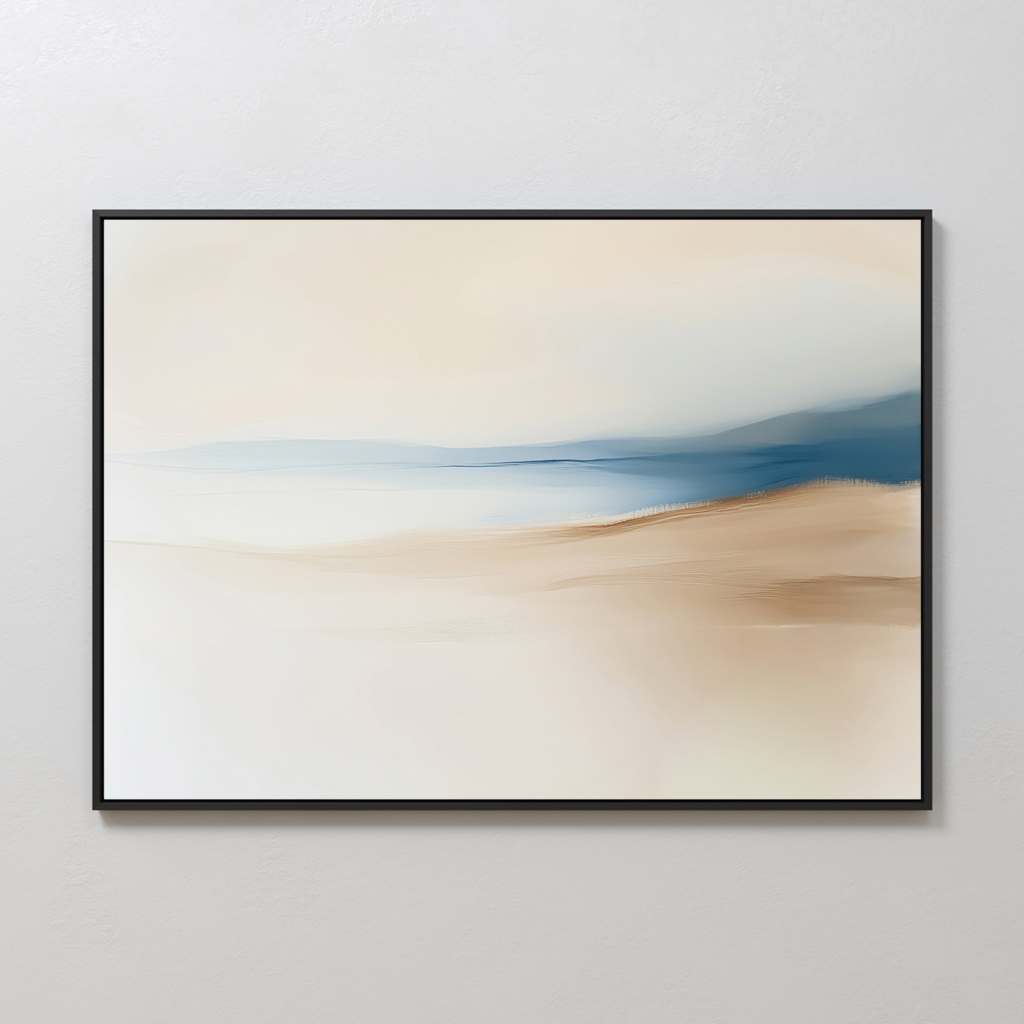 Whispers of the Dunes – beige and white landscape canvas wall art print by Aspire Prints