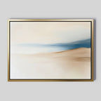 Whispers of the Dunes – beige and white landscape canvas wall art print by Aspire Prints