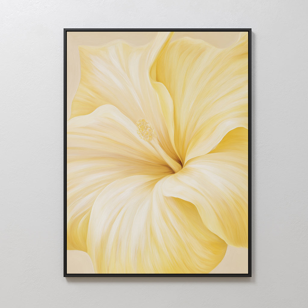 Sunlit Whisper – neutral-toned botanical canvas wall art print by Aspire Prints