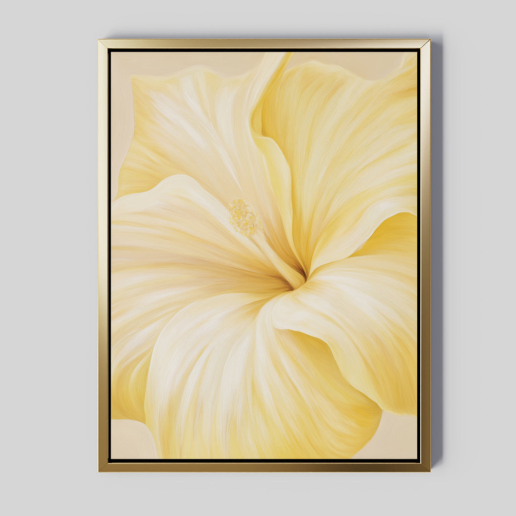 Sunlit Whisper – neutral-toned botanical canvas wall art print by Aspire Prints