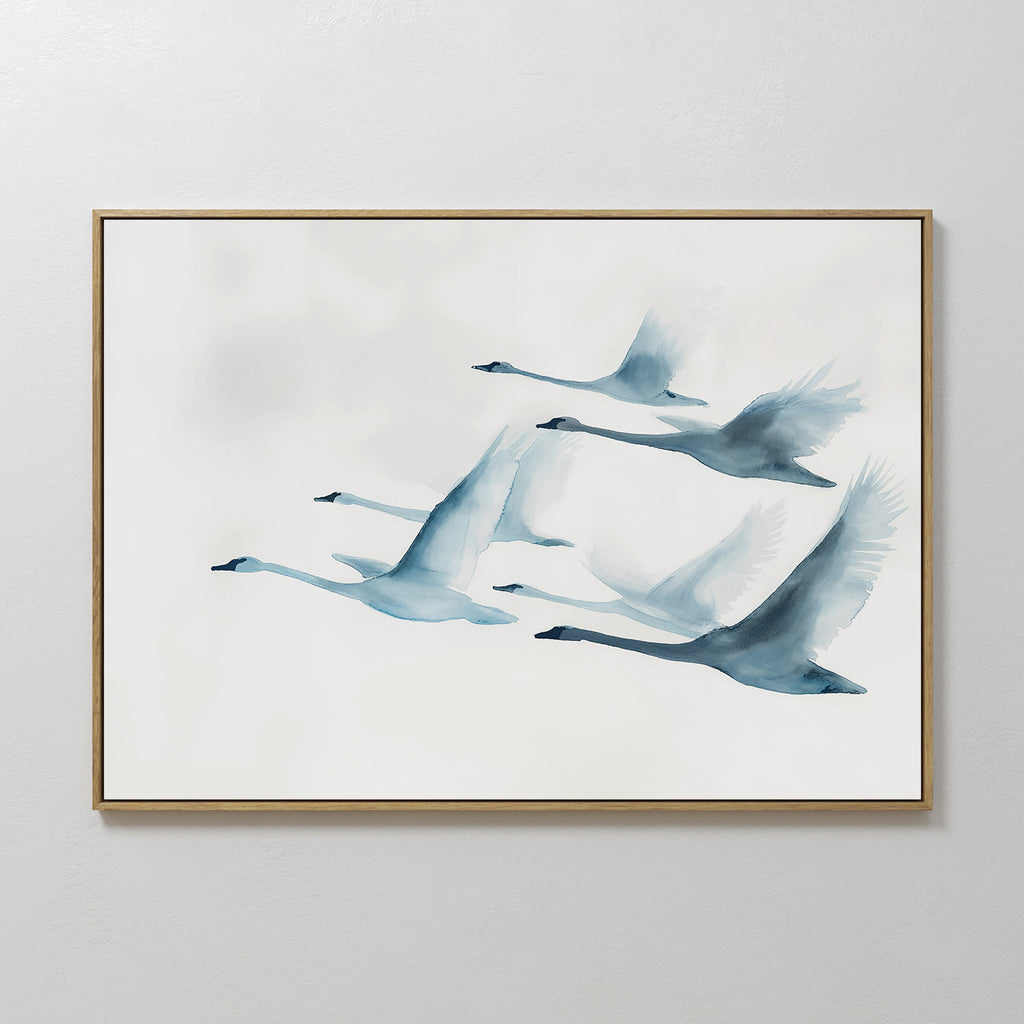 Whispers on the Wind – neutral-toned wildlife canvas wall art print by Aspire Prints