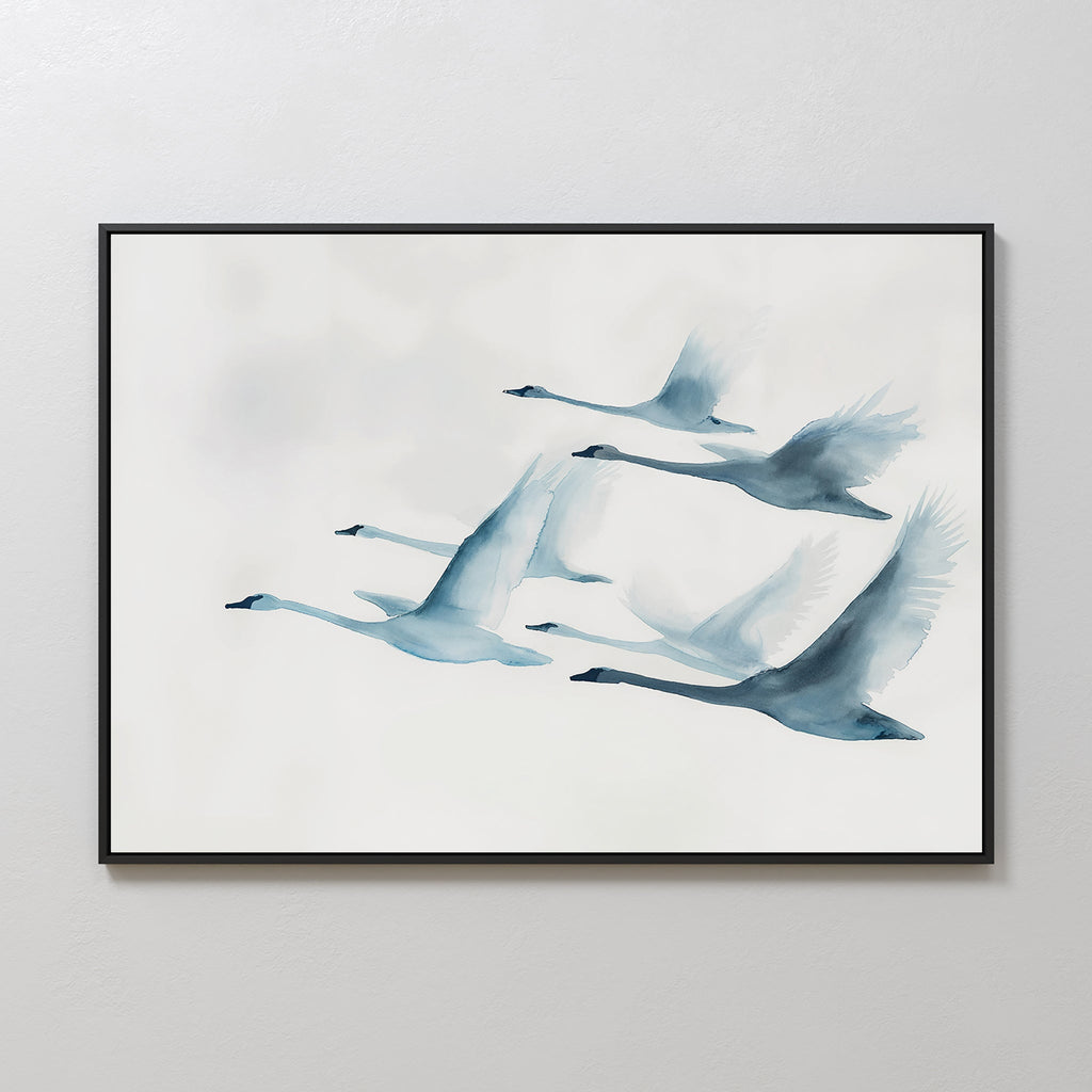 Whispers on the Wind – neutral-toned wildlife canvas wall art print by Aspire Prints