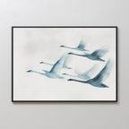 Whispers on the Wind – neutral-toned wildlife canvas wall art print by Aspire Prints