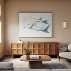 Whispers on the Wind – neutral-toned wildlife canvas wall art print by Aspire Prints