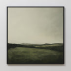 Whispering Ridges at Twilight Canvas Print – green landscape canvas wall art print by Aspire Prints