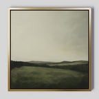 Whispering Ridges at Twilight Canvas Print – green landscape canvas wall art print by Aspire Prints