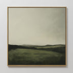 Whispering Ridges at Twilight Canvas Print – green landscape canvas wall art print by Aspire Prints