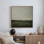 Whispering Ridges at Twilight Canvas Print – green landscape canvas wall art print by Aspire Prints