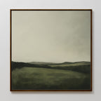 Whispering Ridges at Twilight Canvas Print – green landscape canvas wall art print by Aspire Prints