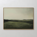 Whispering Hills at Twilight – green landscape canvas wall art print by Aspire Prints