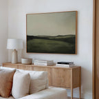 Whispering Hills at Twilight – green landscape canvas wall art print by Aspire Prints