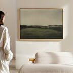Whispering Hills at Twilight – green landscape canvas wall art print by Aspire Prints