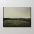 Whispering Hills at Twilight – green landscape canvas wall art print by Aspire Prints