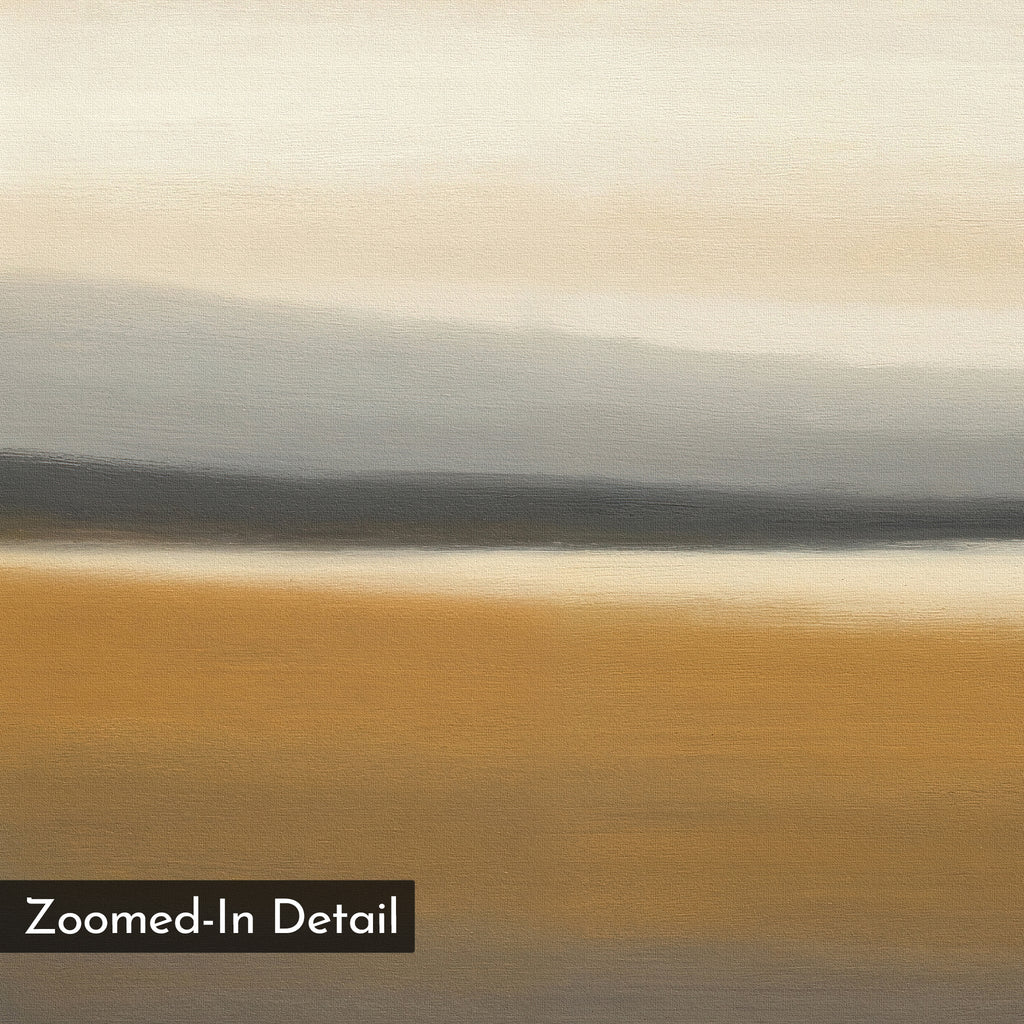Whispers of the Ochre Plains – golden yellow desert canvas wall art print by Aspire Prints