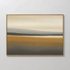Whispers of the Ochre Plains – golden yellow desert canvas wall art print by Aspire Prints