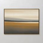 Whispers of the Ochre Plains – golden yellow desert canvas wall art print by Aspire Prints