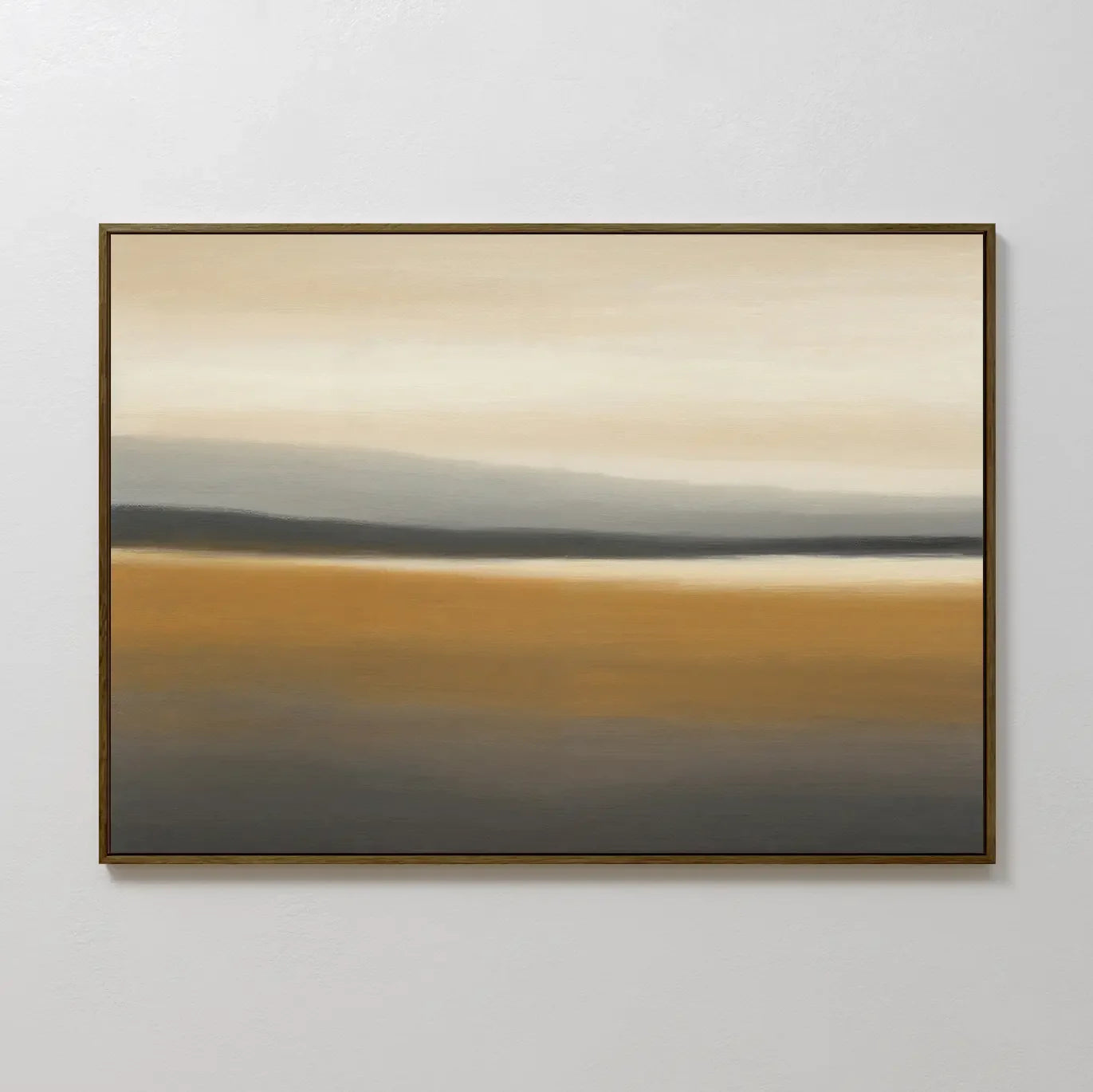 Whispers of the Ochre Plains – golden yellow desert canvas wall art print by Aspire Prints