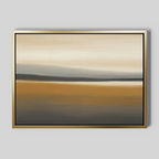 Whispers of the Ochre Plains – golden yellow desert canvas wall art print by Aspire Prints