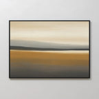 Whispers of the Ochre Plains – golden yellow desert canvas wall art print by Aspire Prints