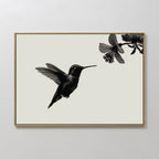 Whisper of Wings Canvas Print – neutral-toned wildlife canvas wall art print by Aspire Prints