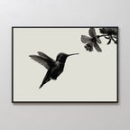 Whisper of Wings Canvas Print – neutral-toned wildlife canvas wall art print by Aspire Prints