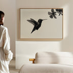 Whisper of Wings Canvas Print – neutral-toned wildlife canvas wall art print by Aspire Prints