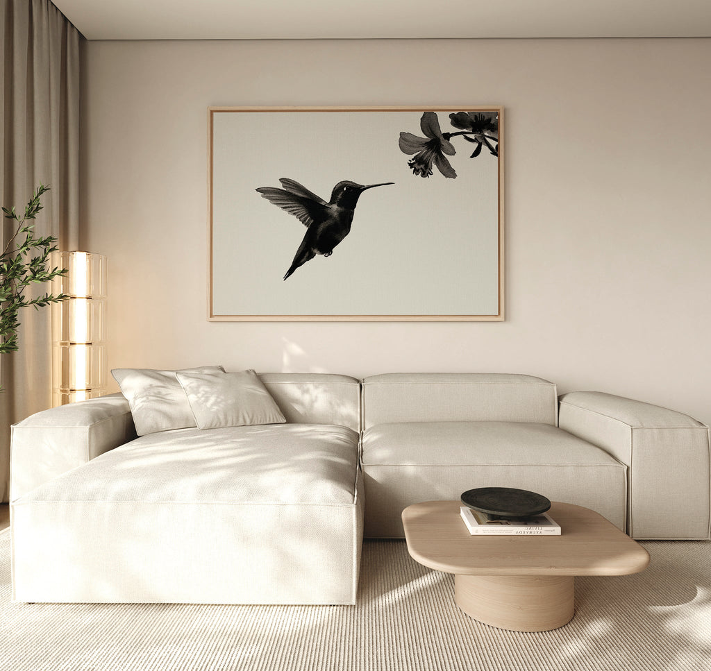 Whisper of Wings Canvas Print – neutral-toned wildlife canvas wall art print by Aspire Prints
