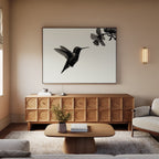 Whisper of Wings Canvas Print – neutral-toned wildlife canvas wall art print by Aspire Prints