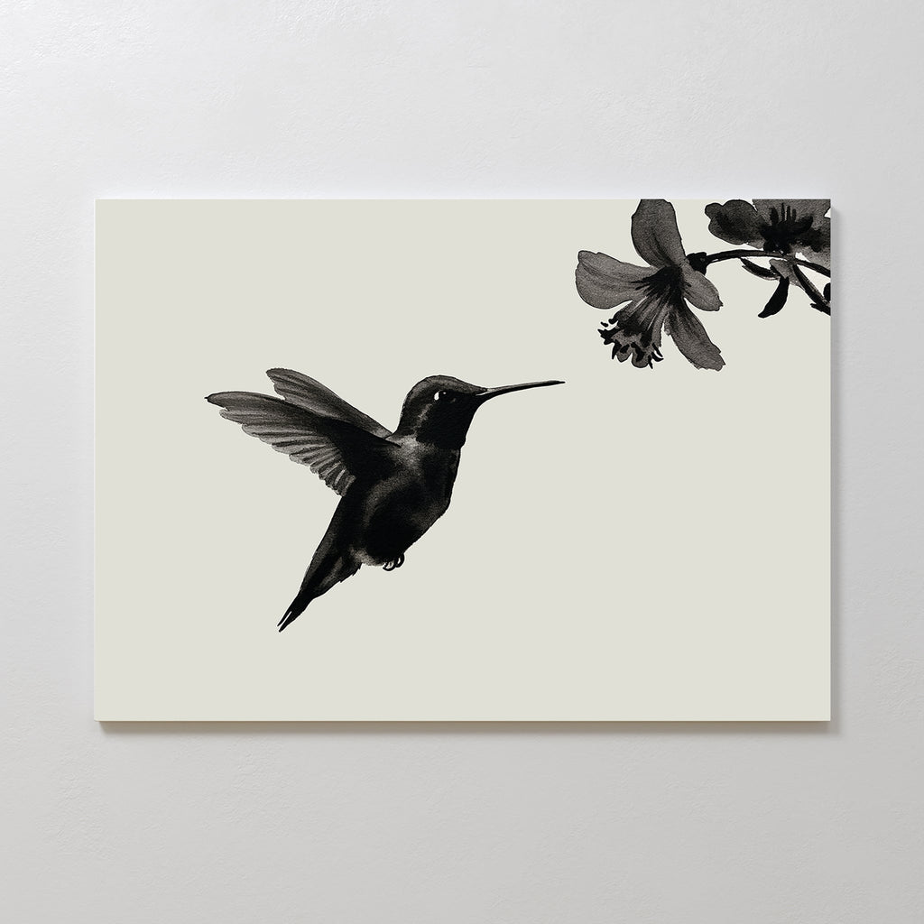 Whisper of Wings Canvas Print – neutral-toned wildlife canvas wall art print by Aspire Prints