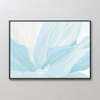 Whispers of Frost – blue botanical canvas wall art print by Aspire Prints