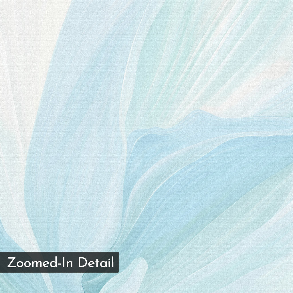 Whispers of Frost – blue botanical canvas wall art print by Aspire Prints
