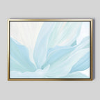 Whispers of Frost – blue botanical canvas wall art print by Aspire Prints