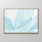 Whispers of Frost – blue botanical canvas wall art print by Aspire Prints