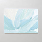 Whispers of Frost – blue botanical canvas wall art print by Aspire Prints