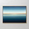 Where the Sea Meets Sky – blue coastal canvas wall art print by Aspire Prints