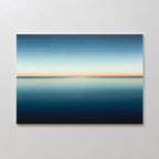 Where the Sea Meets Sky – blue coastal canvas wall art print by Aspire Prints