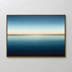 Where the Sea Meets Sky – blue coastal canvas wall art print by Aspire Prints