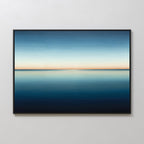 Where the Sea Meets Sky – blue coastal canvas wall art print by Aspire Prints