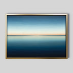 Where the Sea Meets Sky – blue coastal canvas wall art print by Aspire Prints