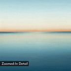 Indigo Horizon Whisper – blue coastal canvas wall art print by Aspire Prints
