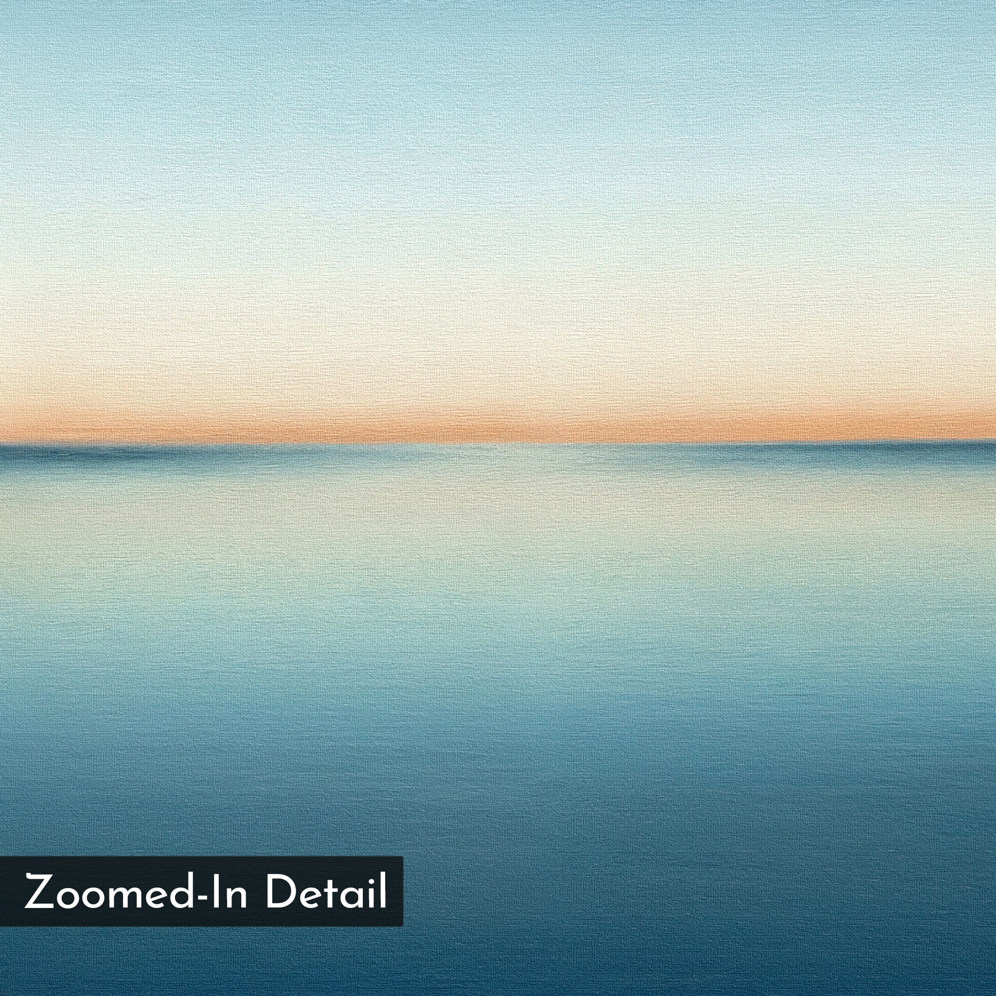 Indigo Horizon Whisper – blue coastal canvas wall art print by Aspire Prints