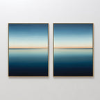 Whispers of the Tide – Set of 2 Canvas Prints set of 2 – neutral-toned coastal canvas wall art by Aspire Prints