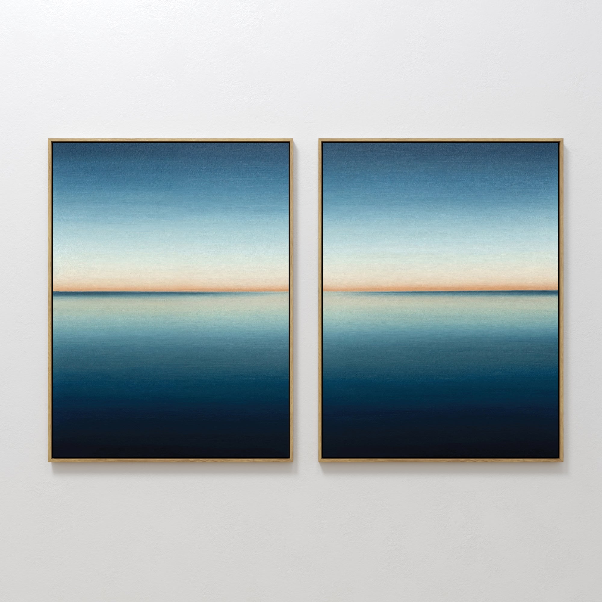 Whispers of the Tide – Set of 2 Canvas Prints set of 2 – neutral-toned coastal canvas wall art by Aspire Prints