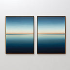 Whispers of the Tide – Set of 2 Canvas Prints set of 2 – neutral-toned coastal canvas wall art by Aspire Prints
