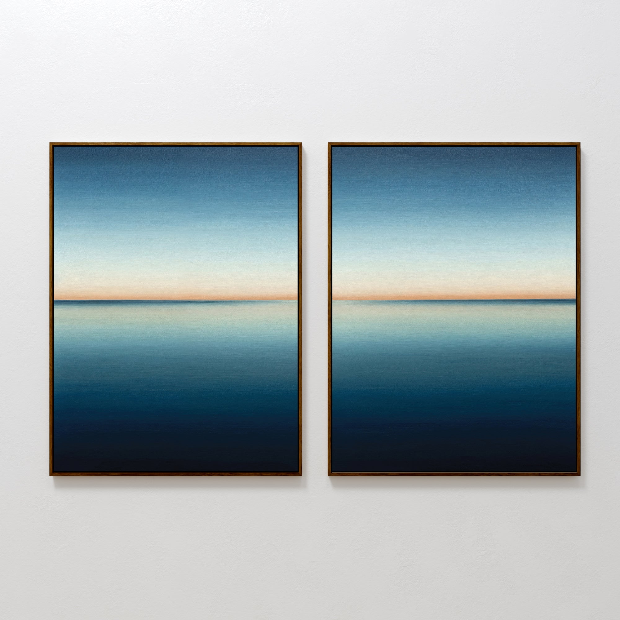 Whispers of the Tide – Set of 2 Canvas Prints set of 2 – neutral-toned coastal canvas wall art by Aspire Prints