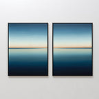 Whispers of the Tide – Set of 2 Canvas Prints set of 2 – neutral-toned coastal canvas wall art by Aspire Prints