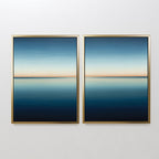 Whispers of the Tide – Set of 2 Canvas Prints set of 2 – neutral-toned coastal canvas wall art by Aspire Prints