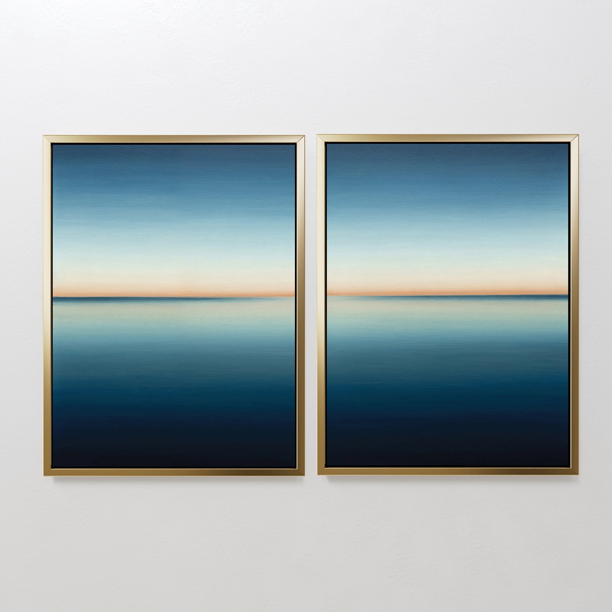 Whispers of the Tide – Set of 2 Canvas Prints set of 2 – neutral-toned coastal canvas wall art by Aspire Prints